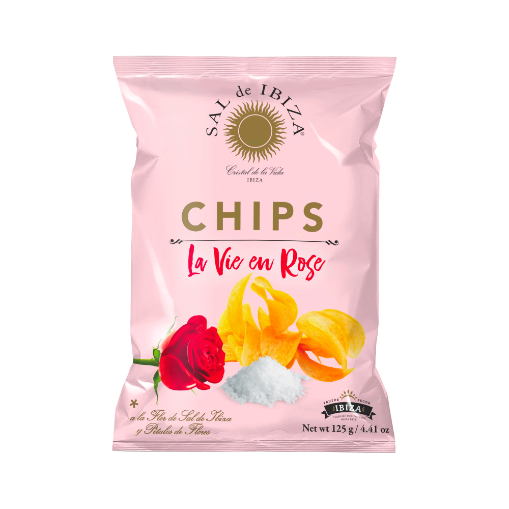 Sal de Ibiza La Vie En Rose chips 125g