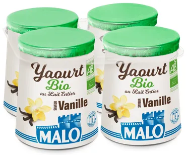 Malo Les BIO yaourt bio vanille