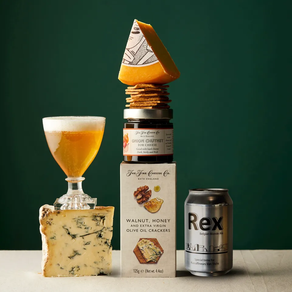 The Fine Cheese Co. REX coffret bière et fromages belges cadeau