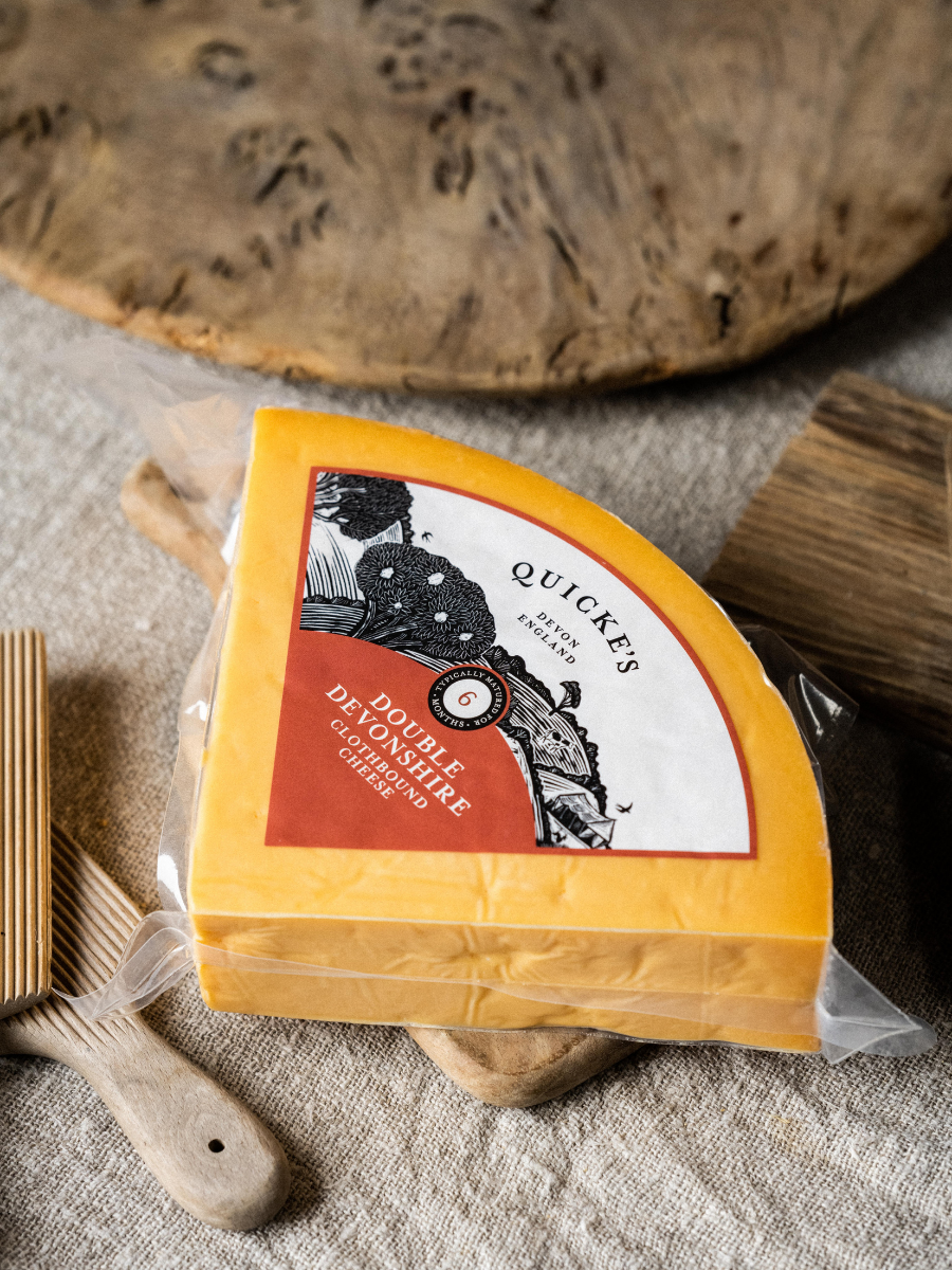 Quicke's Double Devonshire fromage anglais 200g doux beurré