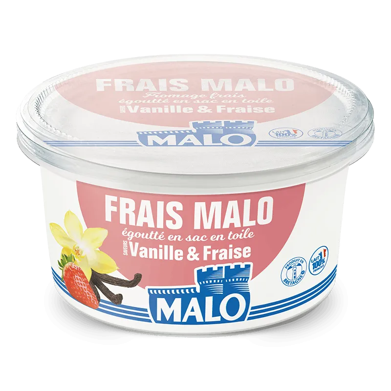 Malo Fromages frais fromage fraise vanille