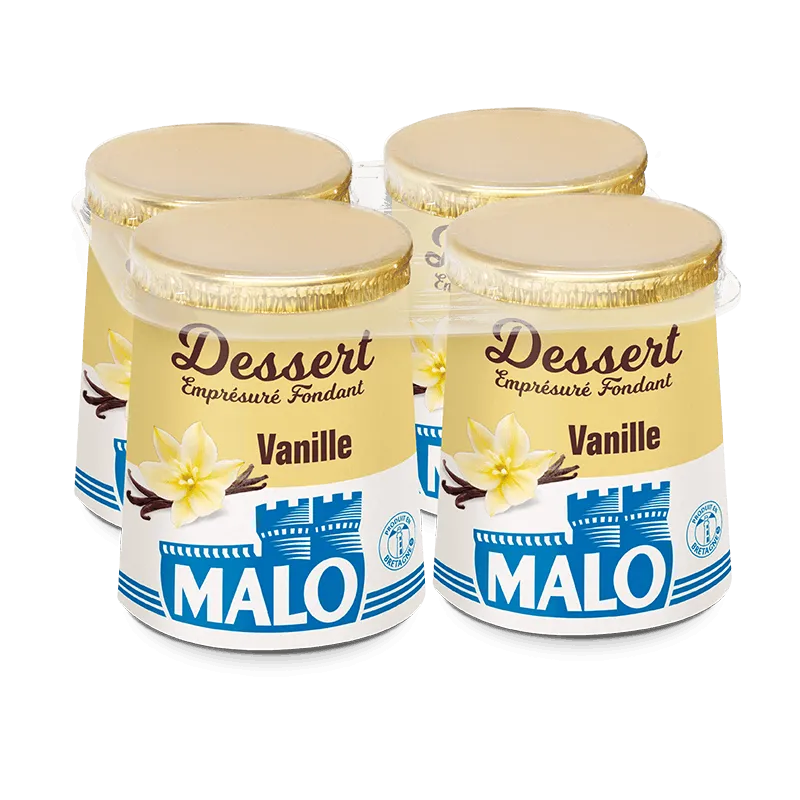 Malo Les Desserts Fondant Vanille emprésuré
