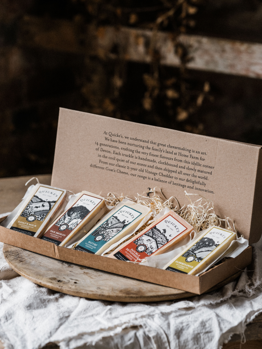 Quicke's Cheese Selection coffret 5 fromages 5x120g boîte aux lettres