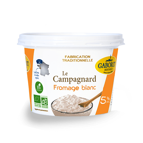 Maison Bernard Gaborit Fromage blanc campagnard bio nature 500g 5%