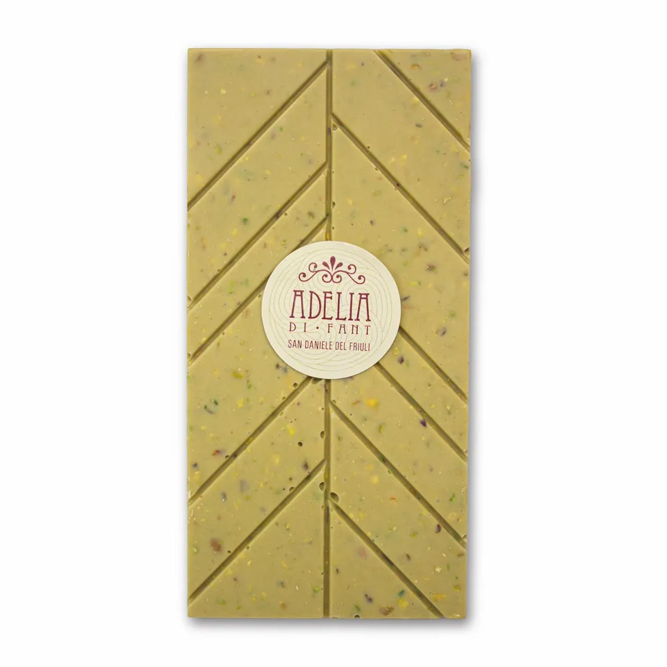 Adelia di Fant chocolat blanc pistache tablette 85g