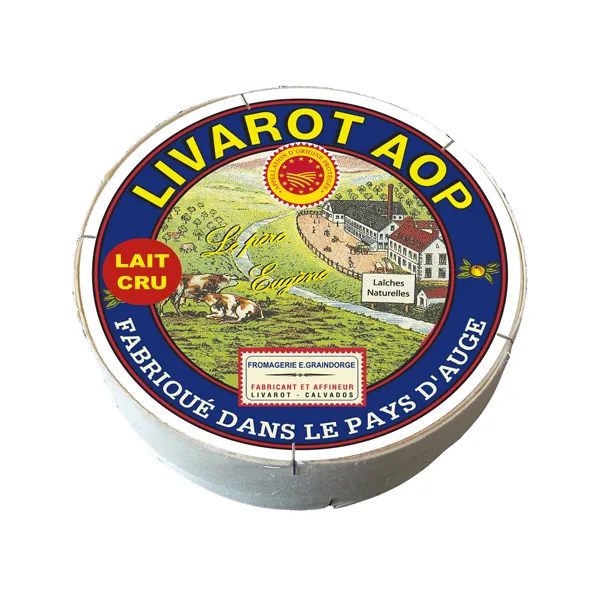 Graindorge Livarot AOP Père Eugène fromage lait cru 500g