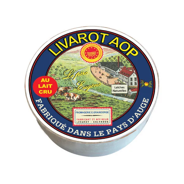 Graindorge Livarot AOP Père Eugène fromage lait cru 270g