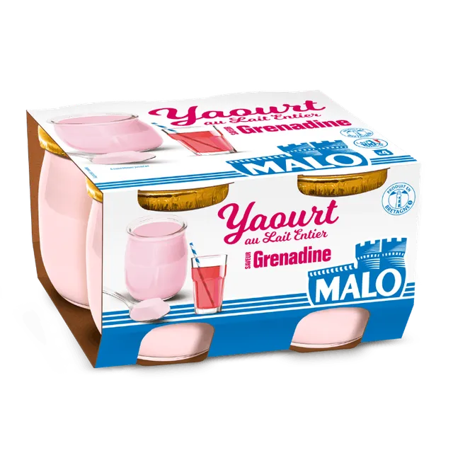 Malo Les Yaourts yaourt grenadine aromatisé