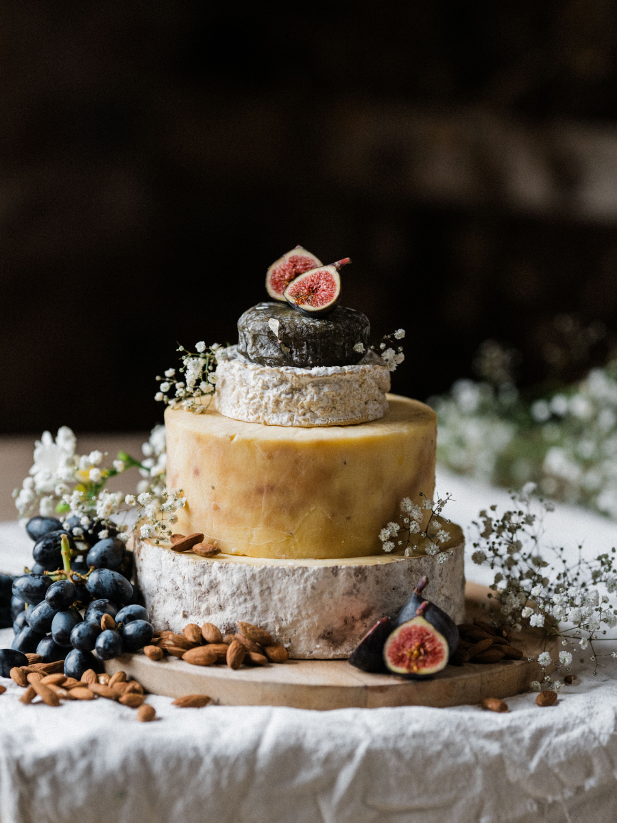 Quicke's Bicton Down Wedding pièce montée fromage 4 étages