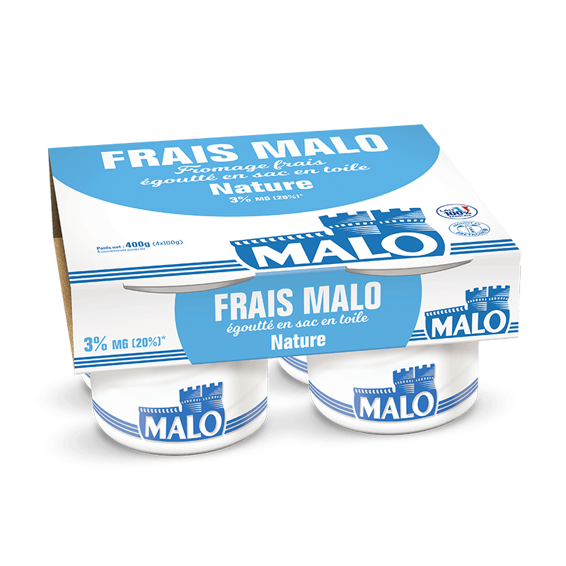 Malo Les Fromages frais 3% nature fromage frais pour cuisiner