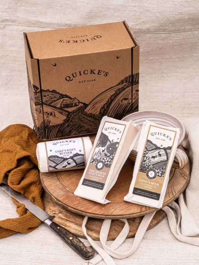 Quicke's Cheese Hampers Goat's Hamper chèvre affiné et beurre