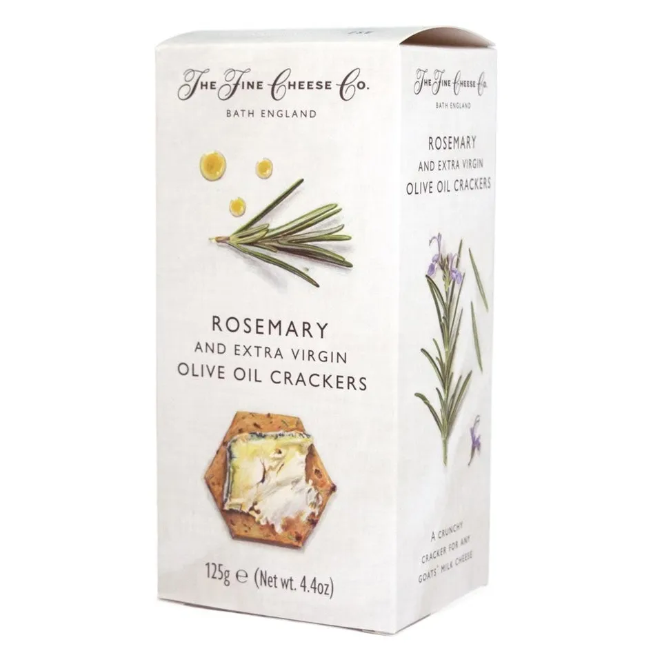 The Fine Cheese Co. Rosemary crackers romarin huile olive 125g