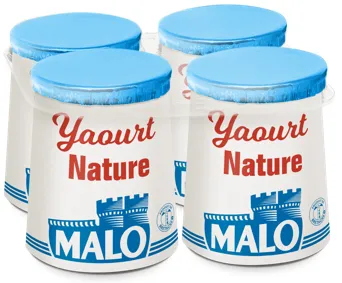 Malo Les Yaourts Yaourt Nature Lait Frais