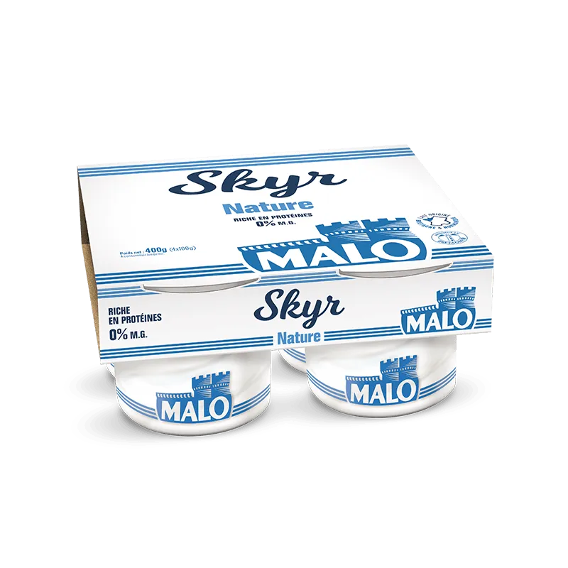 Malo Les Skyrs Skyr 0% Nature riche en protéines