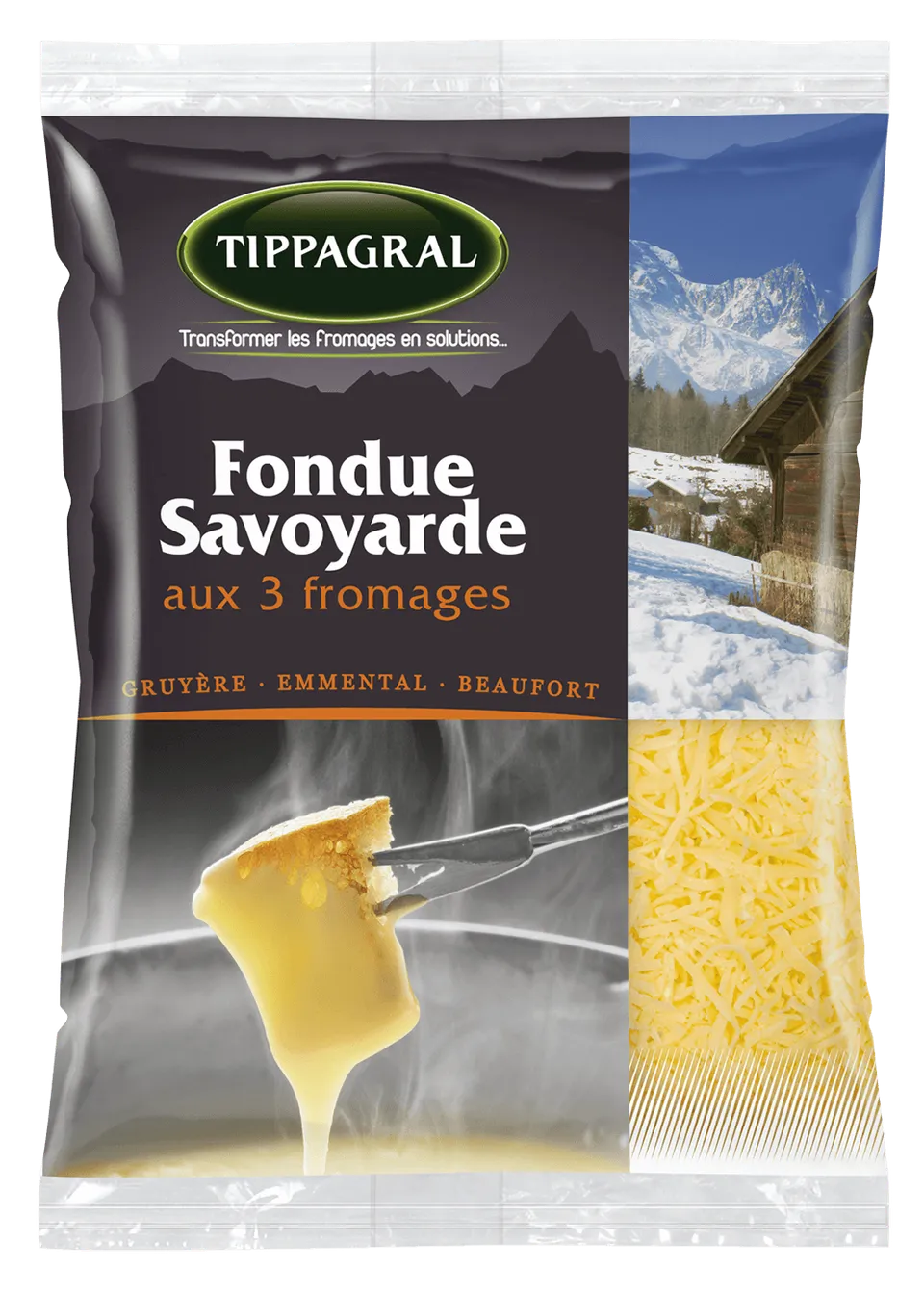 Tippagral Râpé Fondue Savoyarde fromage râpé