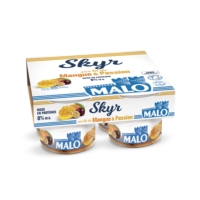 Malo Les Skyrs Skyr 0% Mangue Passion