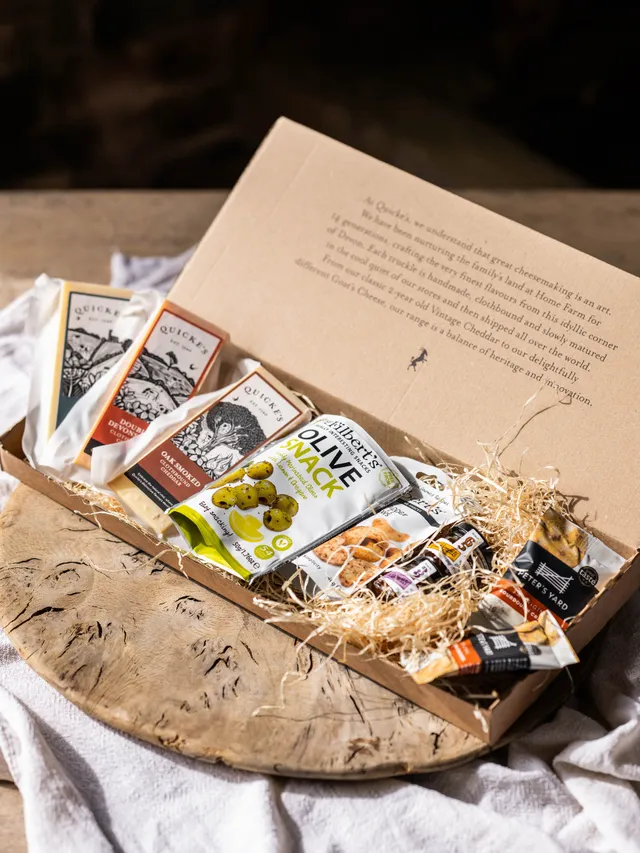 Quicke's Cheese & Snacks coffret fromage apéro cheddar