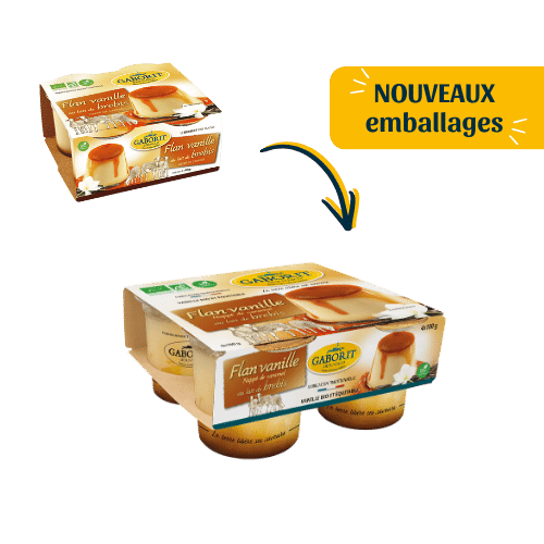 Maison Gaborit Dessert Brebis Flan Vanille Caramel dessert bio