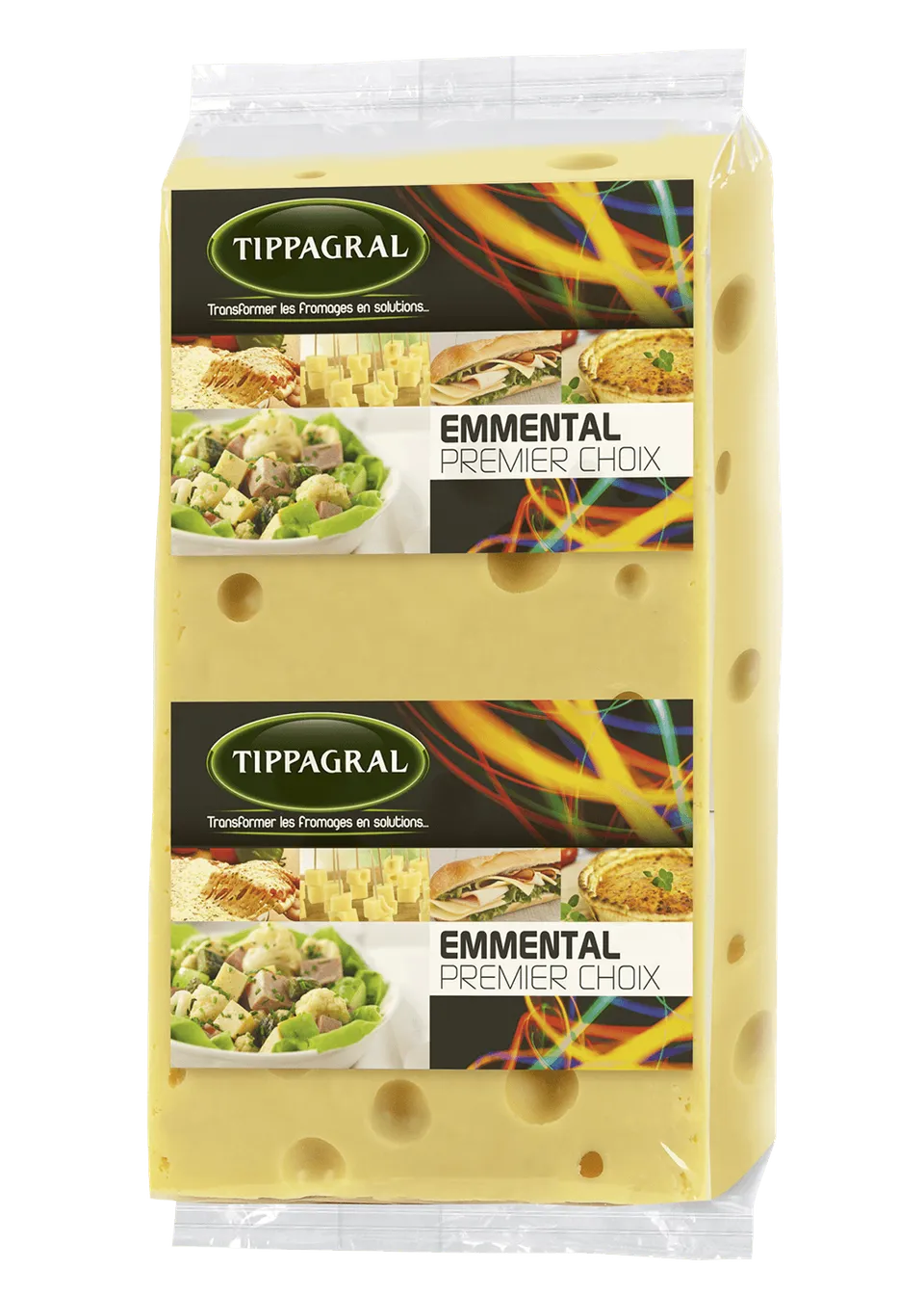 Tippagral Bloc Emmental bloc de fromage cuisine