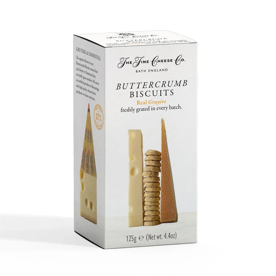 The Fine Cheese Co. Gruyère biscuits apéro fromage 125g beurre