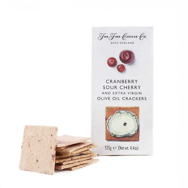 The Fine Cheese Co. crackers cranberry cerise huile olive 125g