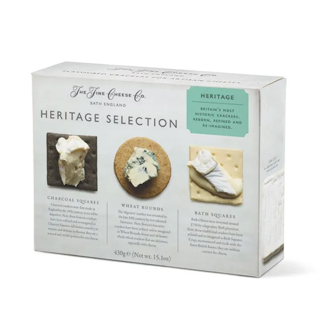 The Fine Cheese Co. Heritage Range crackers accompagnement 430g coffret