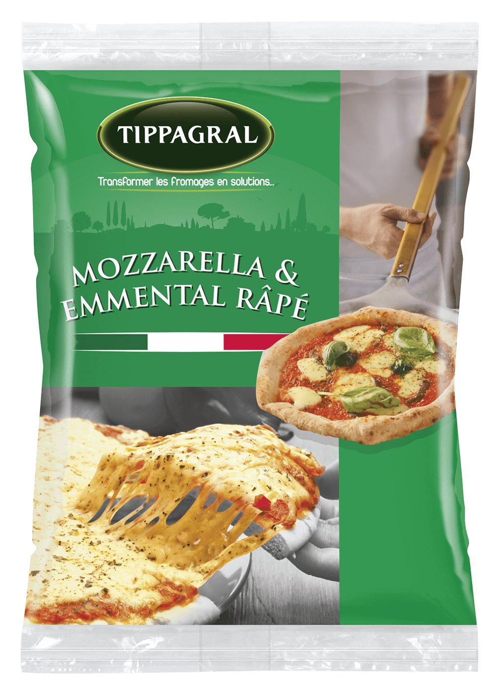 Tippagral Râpé Mozzarella Emmental 60/40 fromage filant