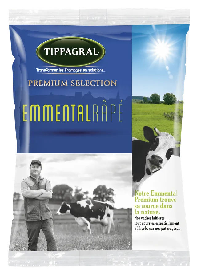 Tippagral Râpé Emmental premium sélection fromage râpé