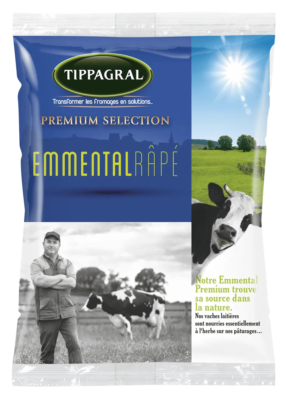 Tippagral Râpé Emmental premium sélection fromage râpé