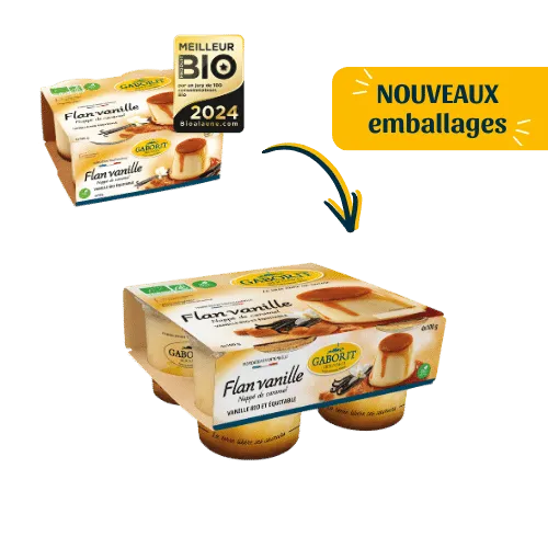 Maison Bernard Gaborit Flan vanille bio nappé caramel