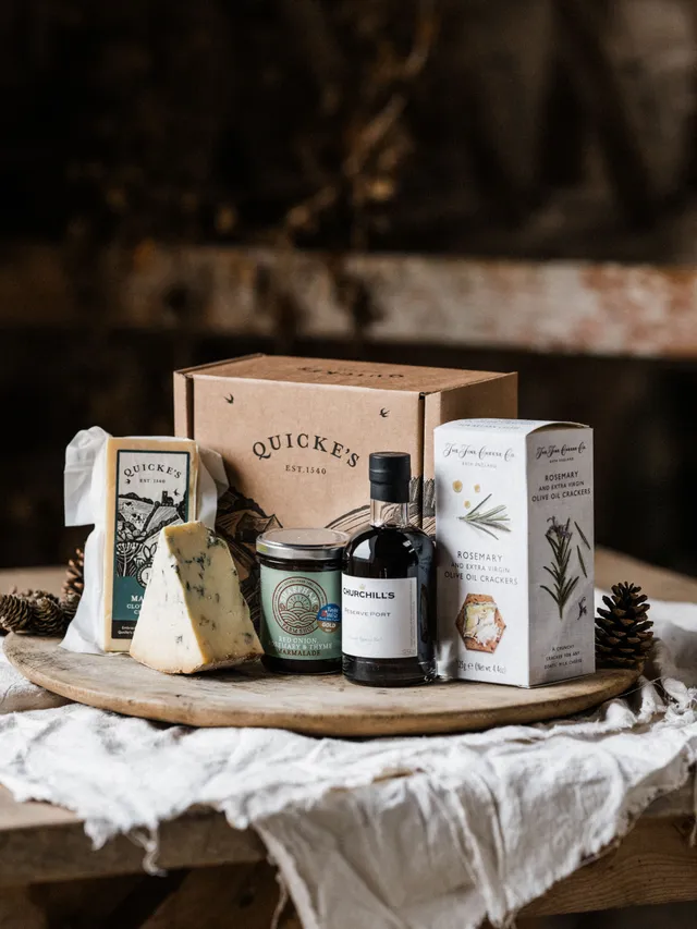 Quicke's Cheese Hampers Port & Cheese Box coffret 200g porto
