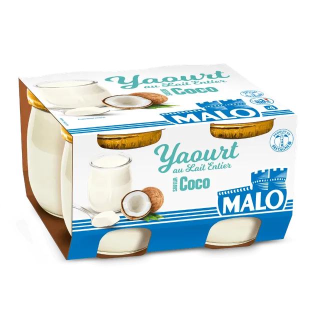 Malo Les Yaourts yaourt lait entier saveur Coco
