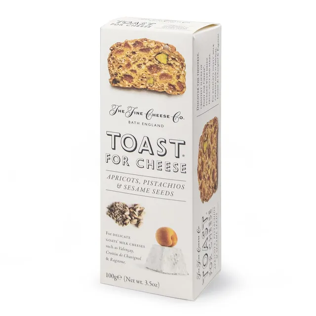 The Fine Cheese Co. Toast crackers fromage 100g abricot