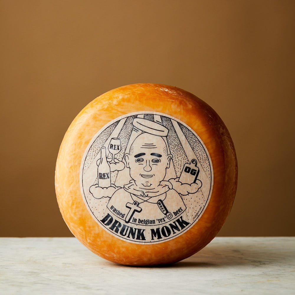 The Fine Cheese Co. Drunk Monk 250g Fromage Lavé à la Bière