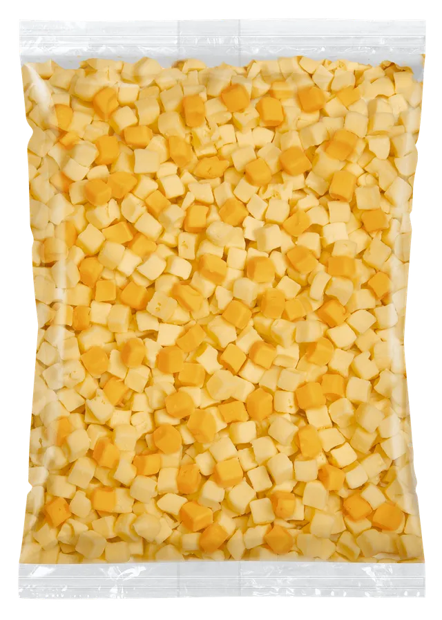 Tippagral Cubes Gouda Cheddar rouge 50/50 fromage en cubes fondant
