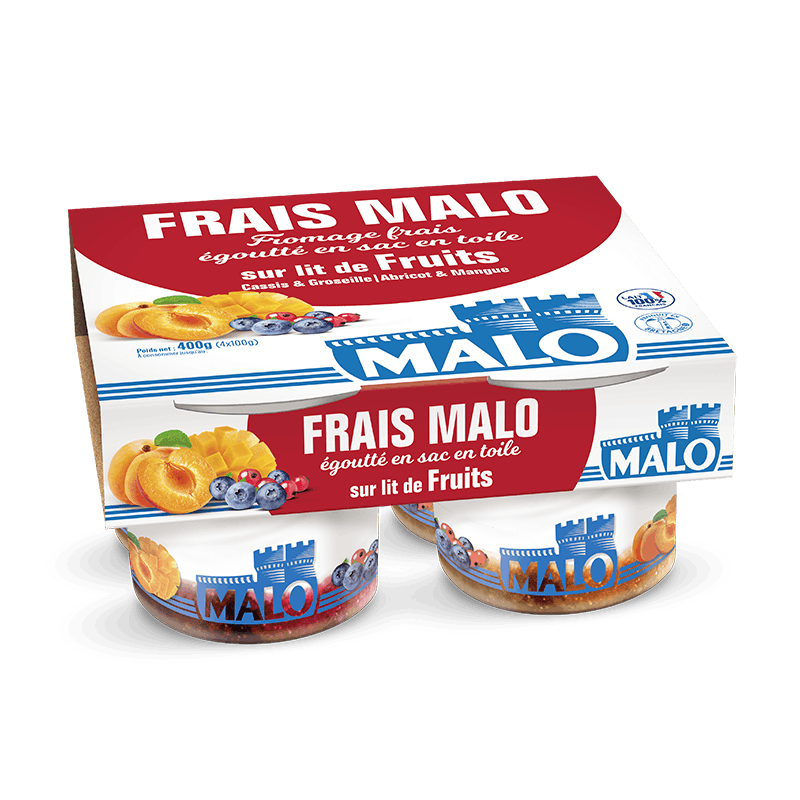 Malo Fromages frais fromage abricot mangue