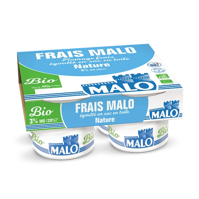 Malo Les BIO Fromage Frais Nature 3% BIO