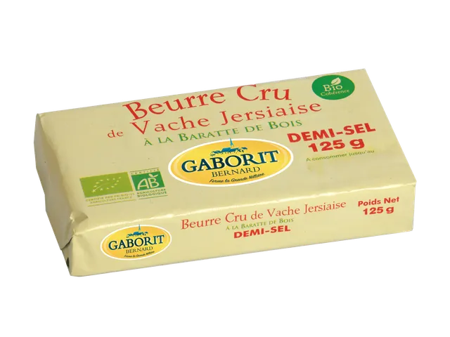 Maison Bernard Gaborit Crèmerie Bio beurre cru demi-sel Guérande