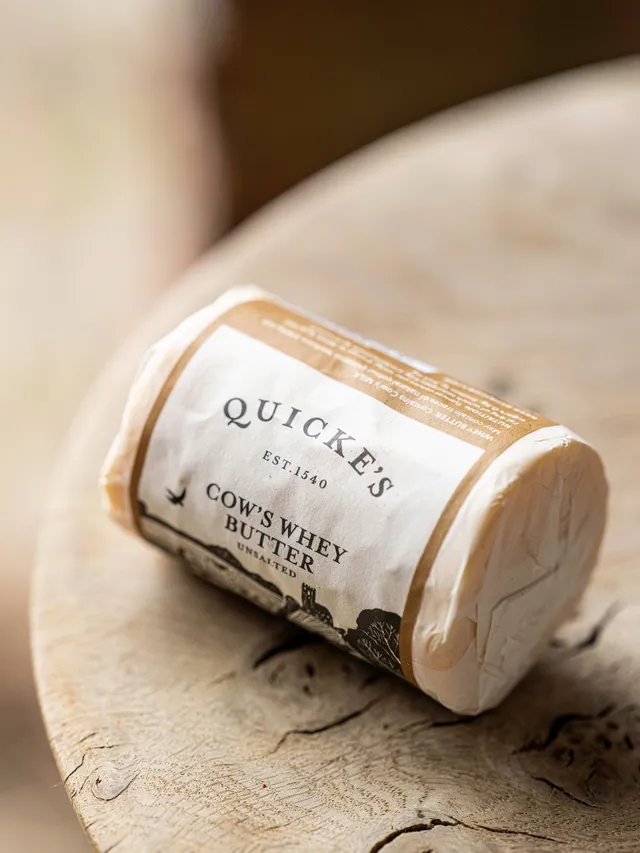 Quicke's Unsalted Cow's Whey Butter beurre doux 250 g
