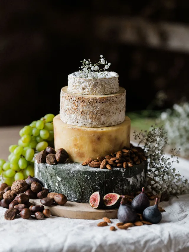 Quicke's Mill Marsh pièce montée fromage 4 étages vache