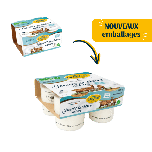 Maison Bernard Gaborit Yaourt de chèvre bio nature lait digeste