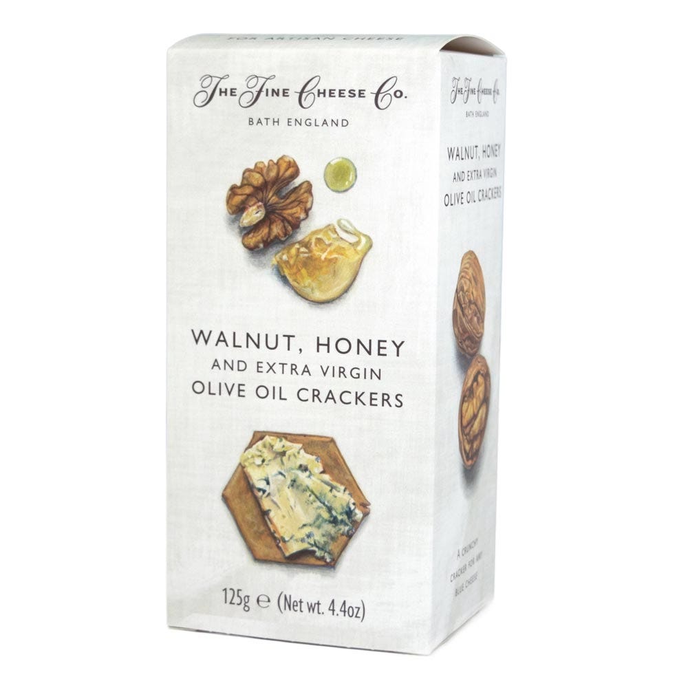 THE FINE CHEESE CO. Crackers noix miel et huile d'olive 125g