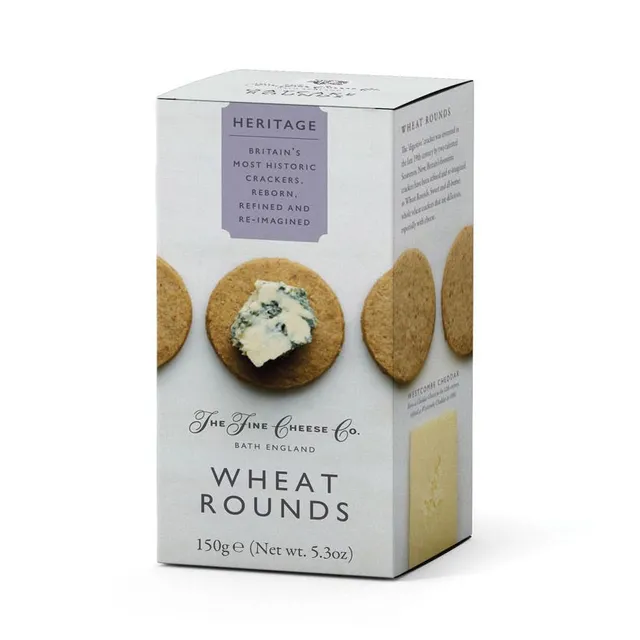 The Fine Cheese Co. Heritage Wheat Rounds crackers 150g blé