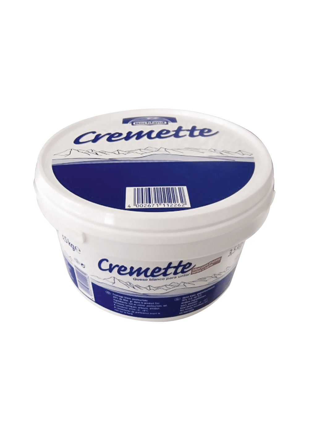 Tippagral Crème Cremette 3.5 kg produit laitier lisse