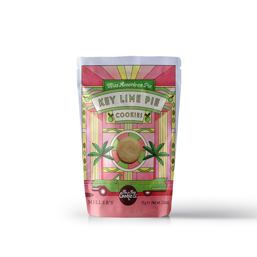 The Fine Cheese Co. Miss American Pie biscuits citron vert 75g