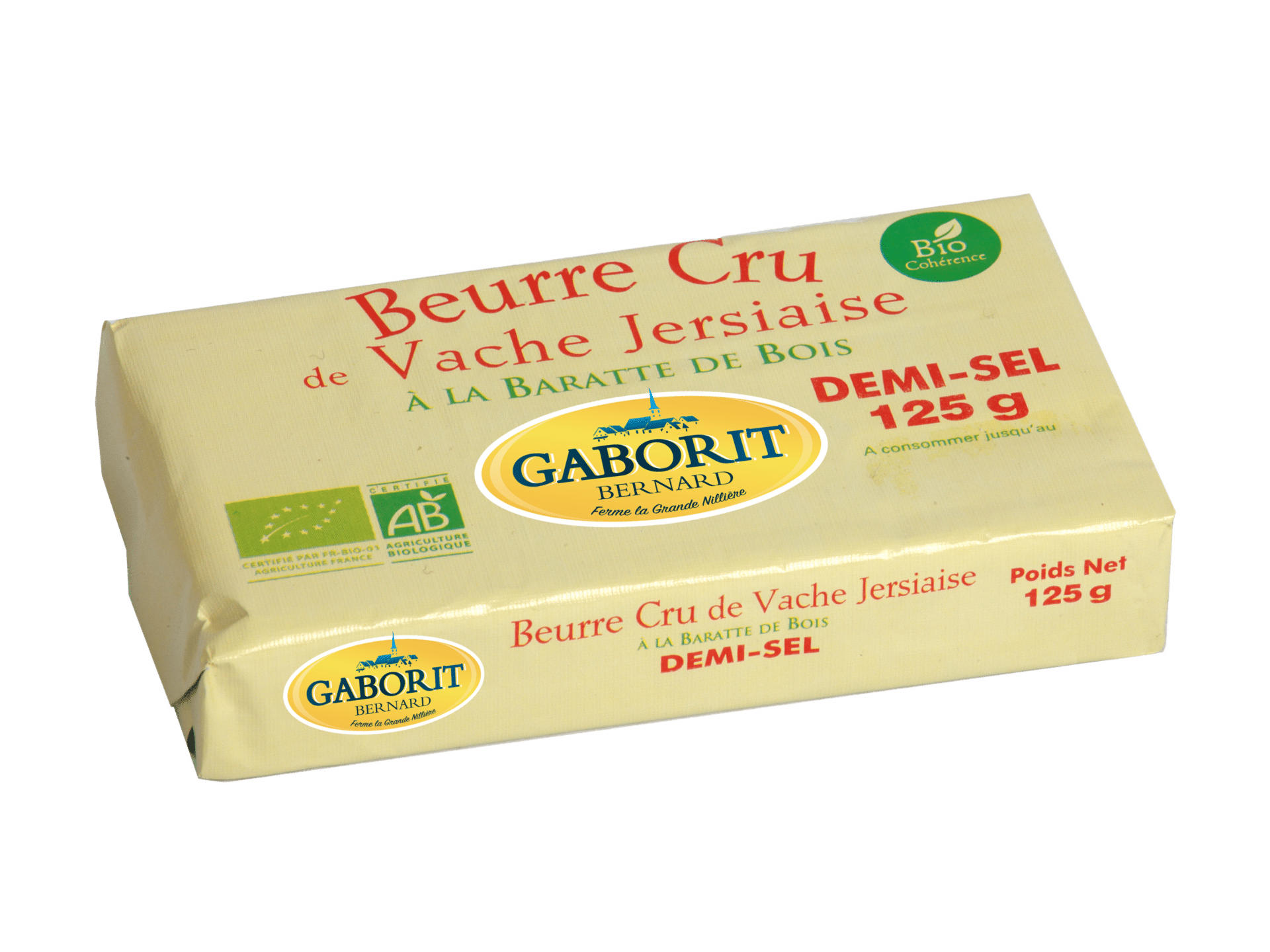 Maison Bernard Gaborit Crèmerie Bio beurre cru demi-sel Guérande
