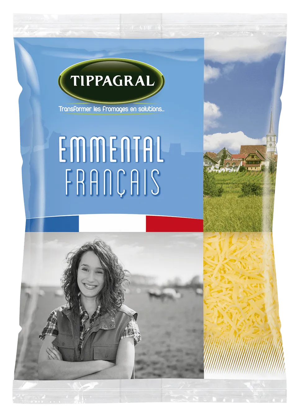 Tippagral Râpé Emmental Français fromage affiné