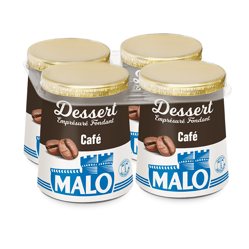 Malo Les Desserts Fondant Café emprésuré lait