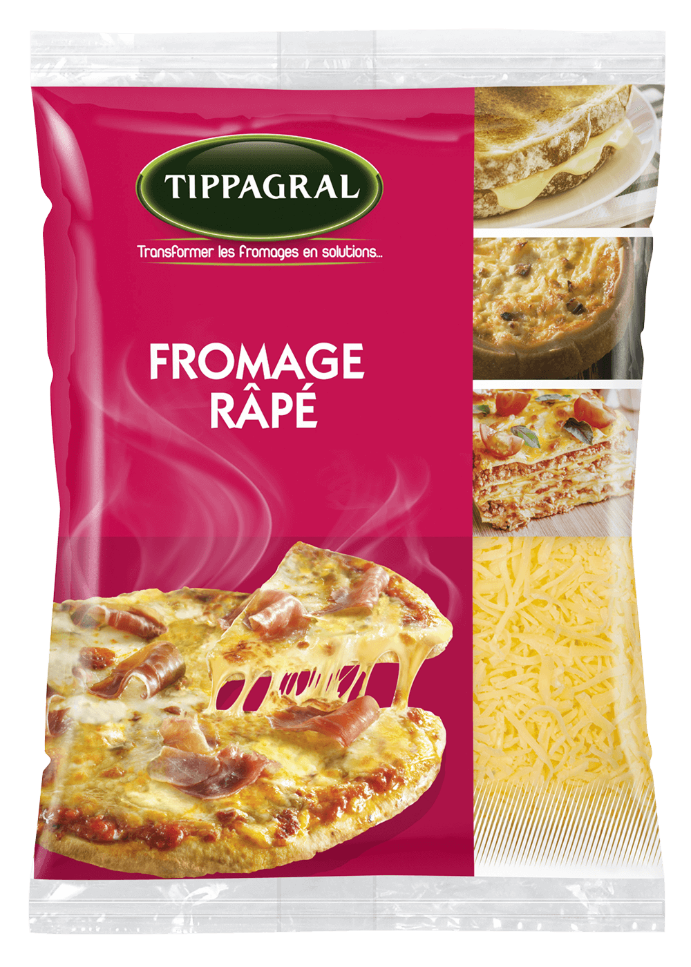 Tippagral Râpé fromage râpé au lait de vache cuisine