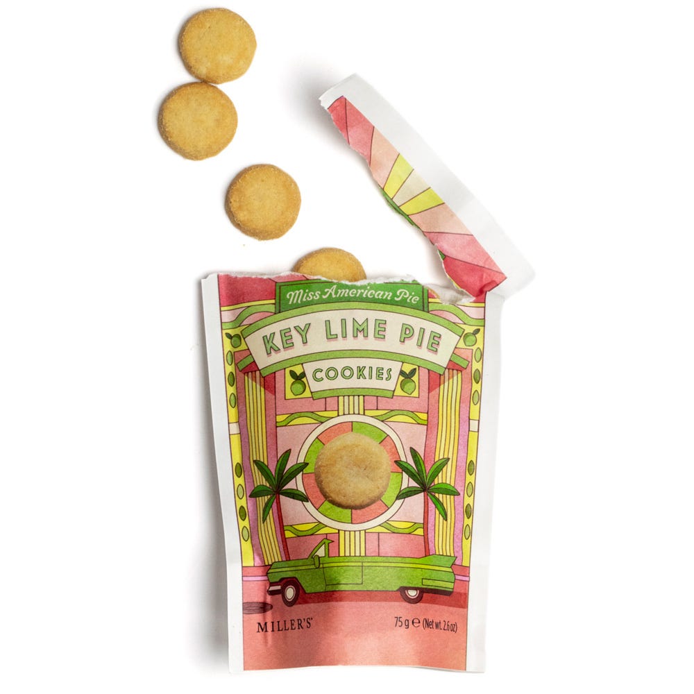 The Fine Cheese Co. Miss American Pie biscuits citron vert 75g
